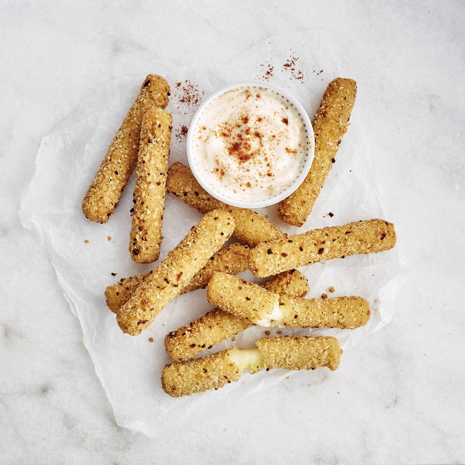 Chefs’ Selections Breaded Mozzarella Sticks (6 x 1kg)