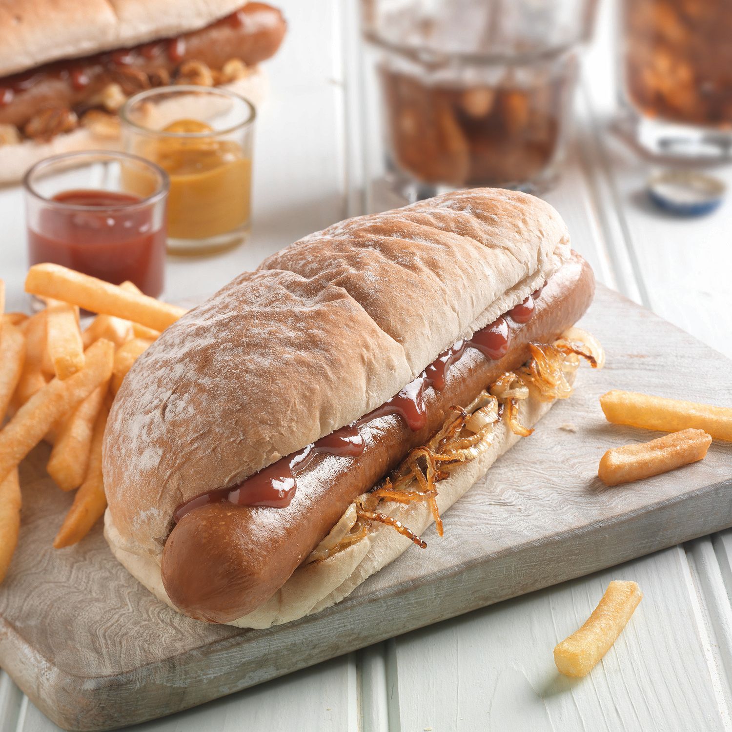 Chefs’ Selections Pork & Beef Sausages 4’s (1 x 4.54kg)