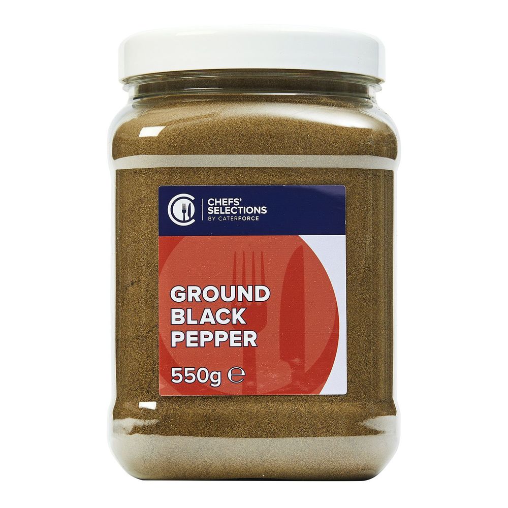 Chefs’ Selections Ground Black Pepper (6 x 550g)