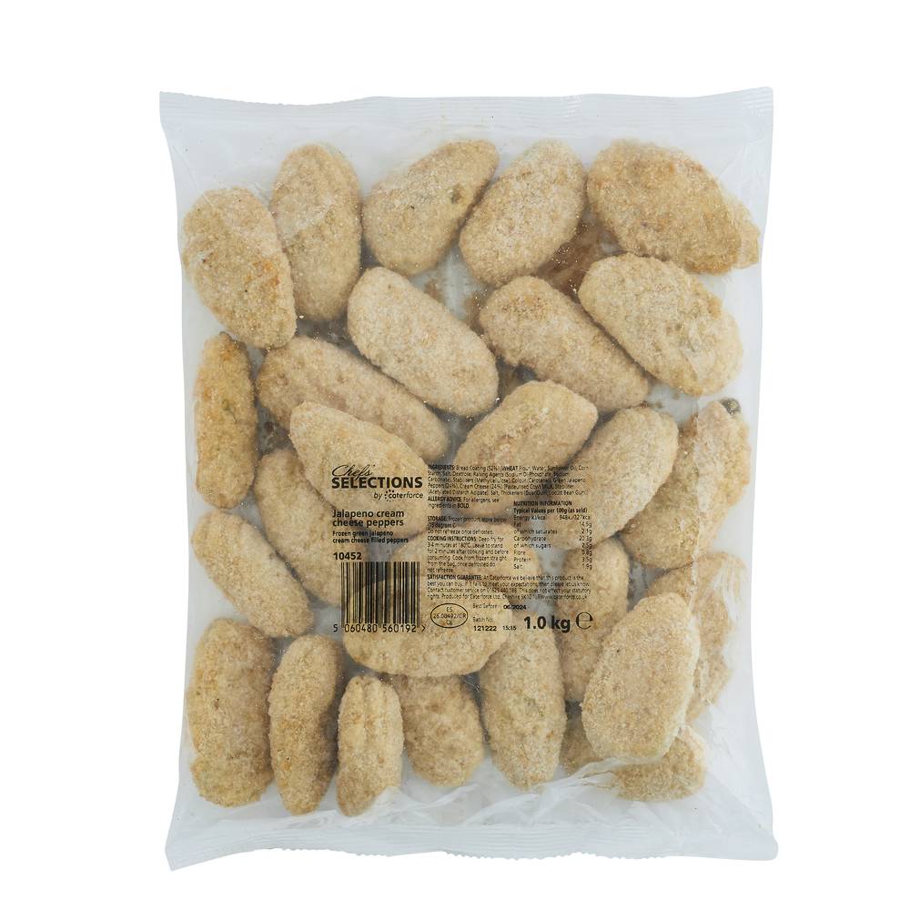 Chefs’ Selections Jalapeno Cream Cheese Peppers (6 x 1kg)