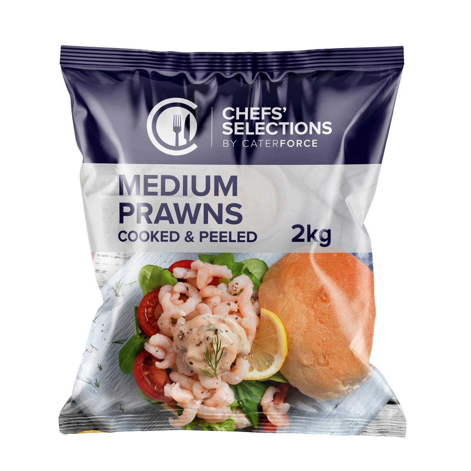 Chefs’ Selections Medium Cold Water Prawns – Cooked & Peeled (5 x 2kg)