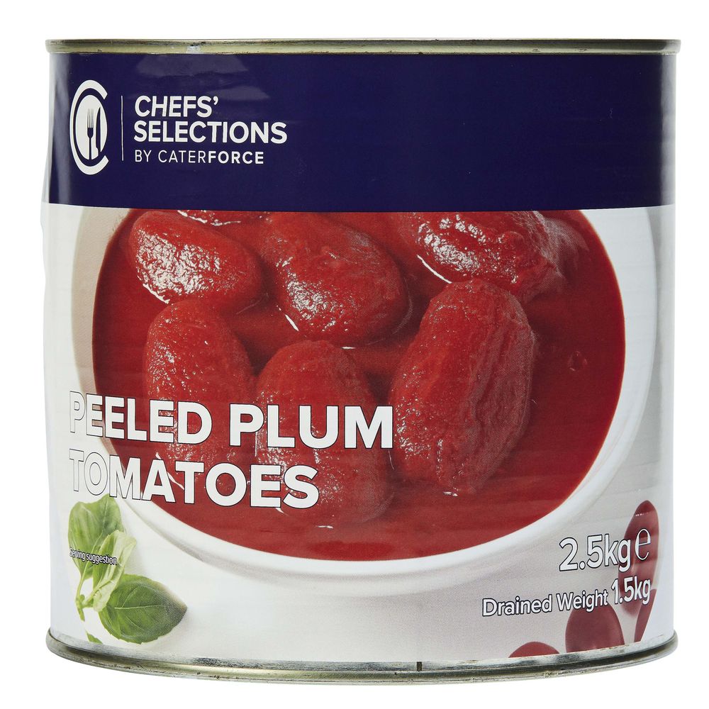 Chefs’ Selections’ Plum Tomatoes (6 x 2.5kg)