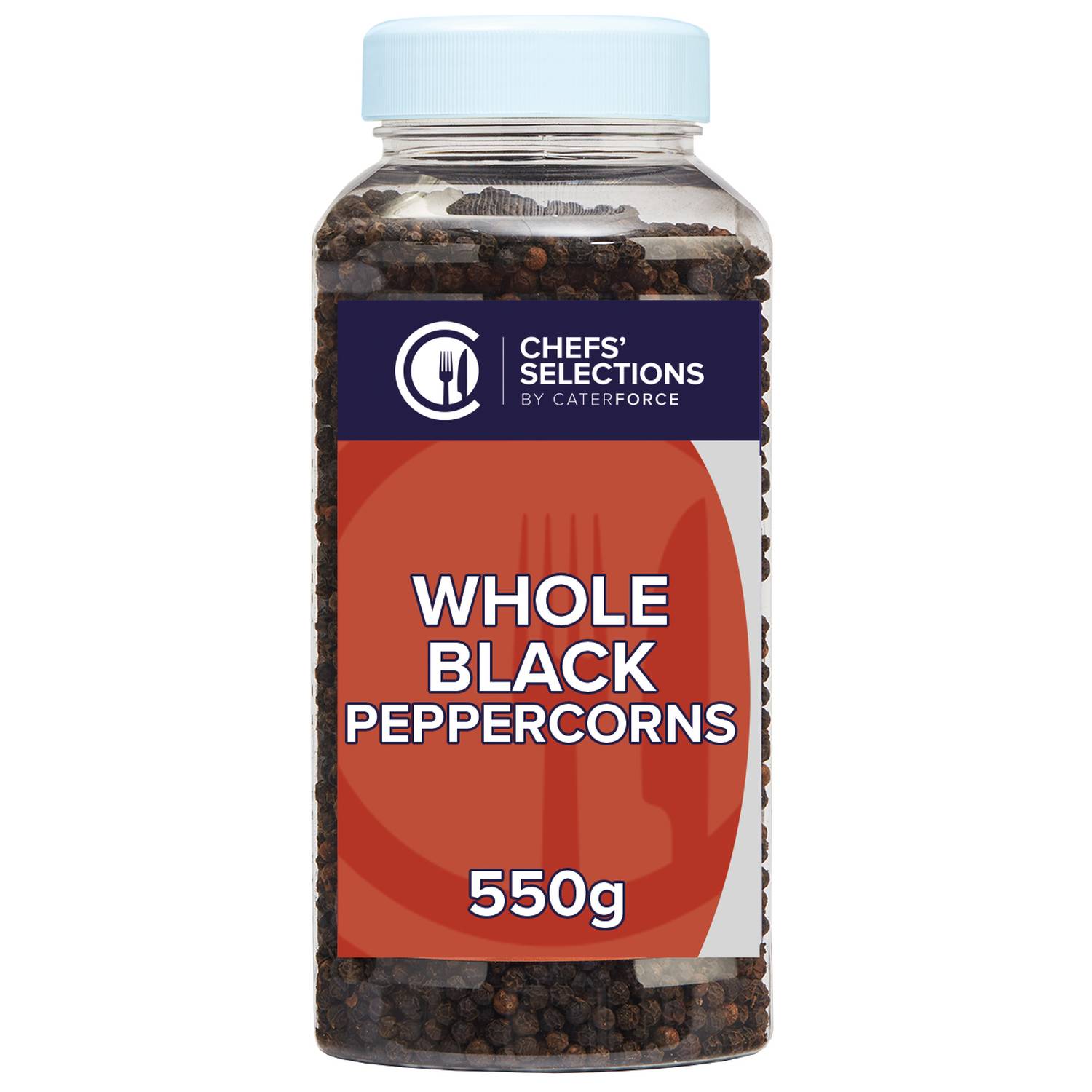 Chefs’ Selections Whole Black Peppercorns (6 x 550g)