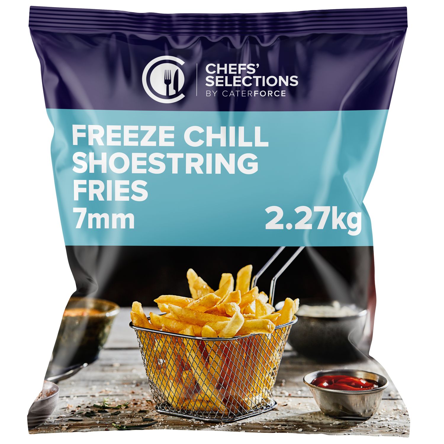 Chefs’ Selections Freeze Chill Shoestring Fries 7mm (4 x 2.27kg)
