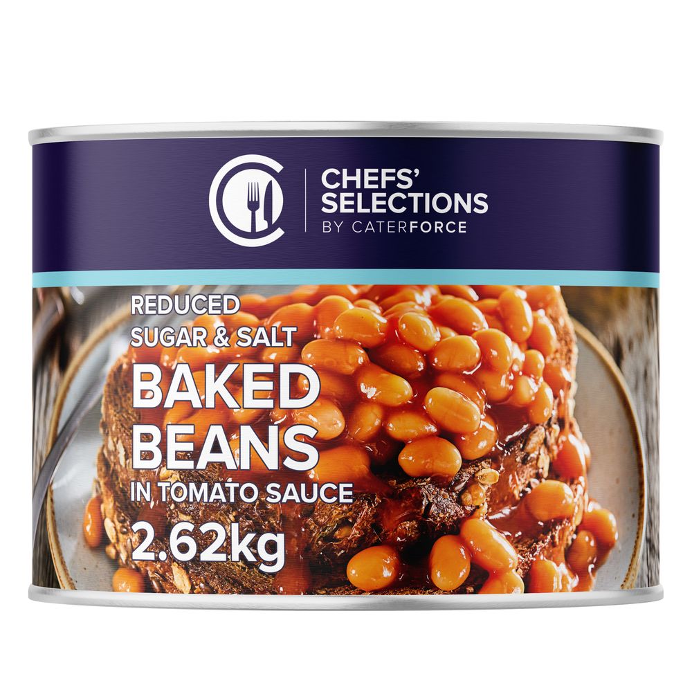 Chefs’ Selections Baked Beans Reduced Salt & Sugar (6 x 2.62kg)