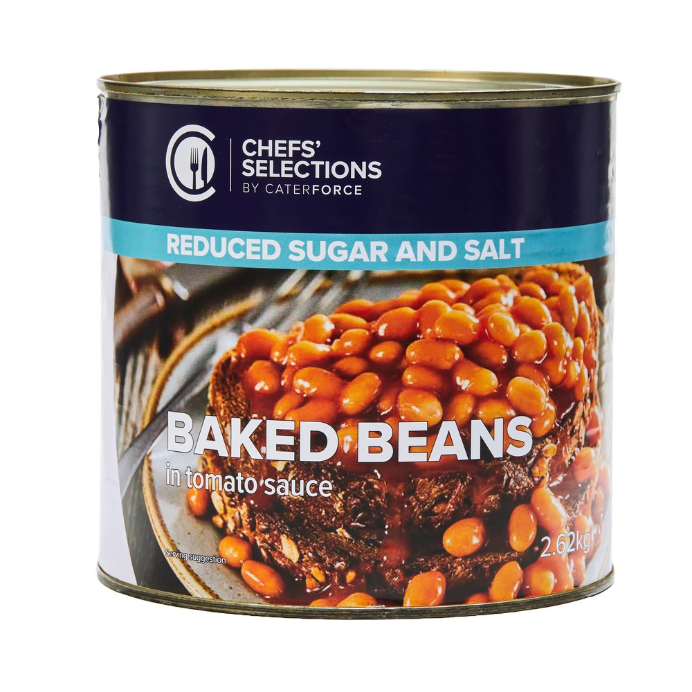 Chefs’ Selections Baked Beans Reduced Salt & Sugar (6 x 2.62kg)