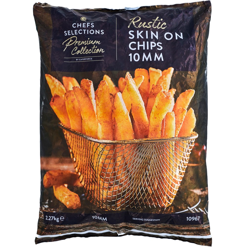Chefs’ Selections Premium Rustic Skin-on Fries 10mm (4 x 2.27kg)