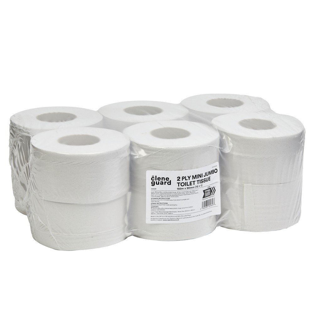 Clene Guard 2ply Mini Jumbo Toilet Tissue 150m (12 x 1)